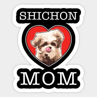 Bichon Frise Mom Sticker